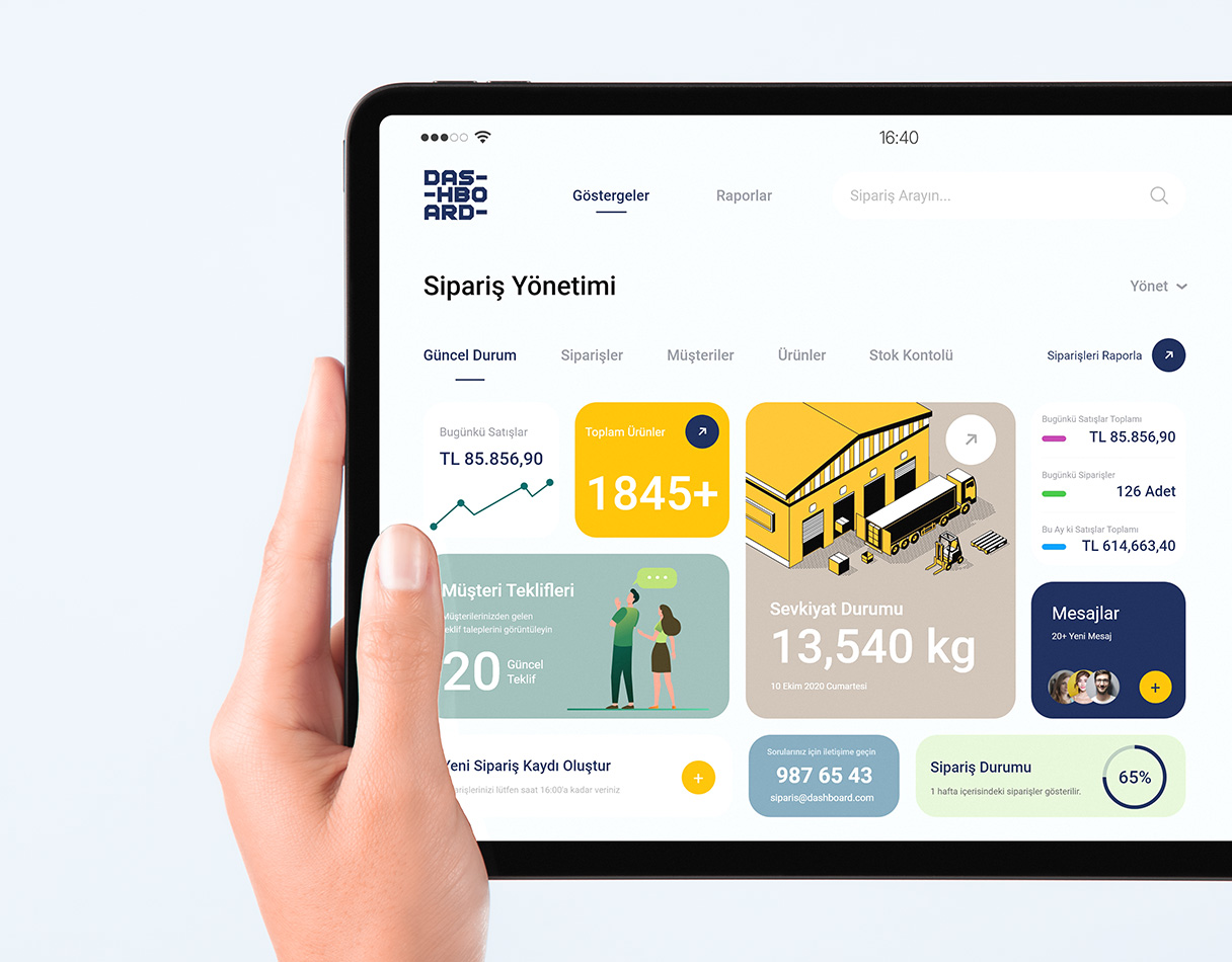 Order Management Dashboard interface design by Akif Bircan