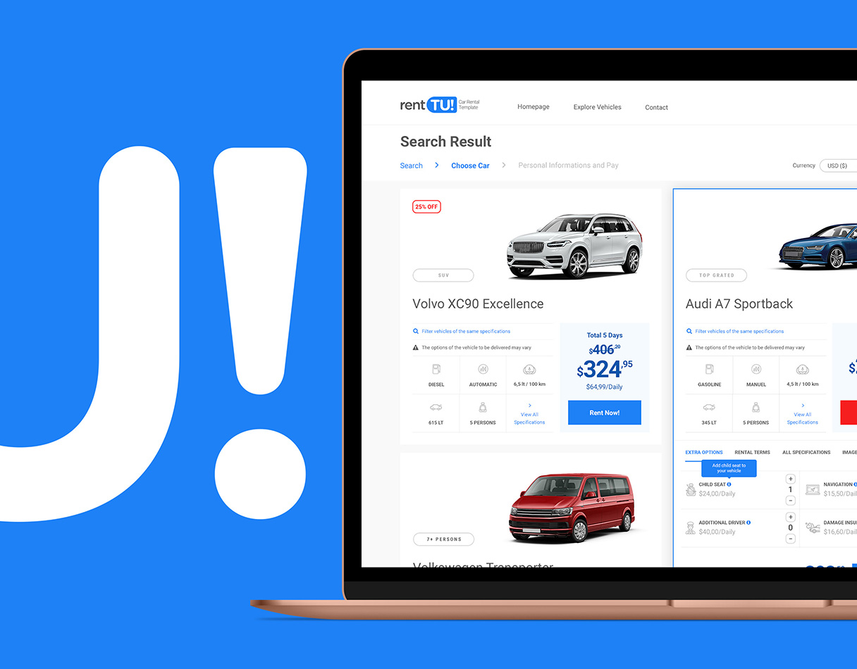 Renttu interface design by Akif Bircan