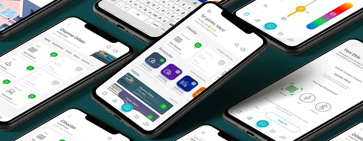Smart Home Control interface design by Akif Bircan